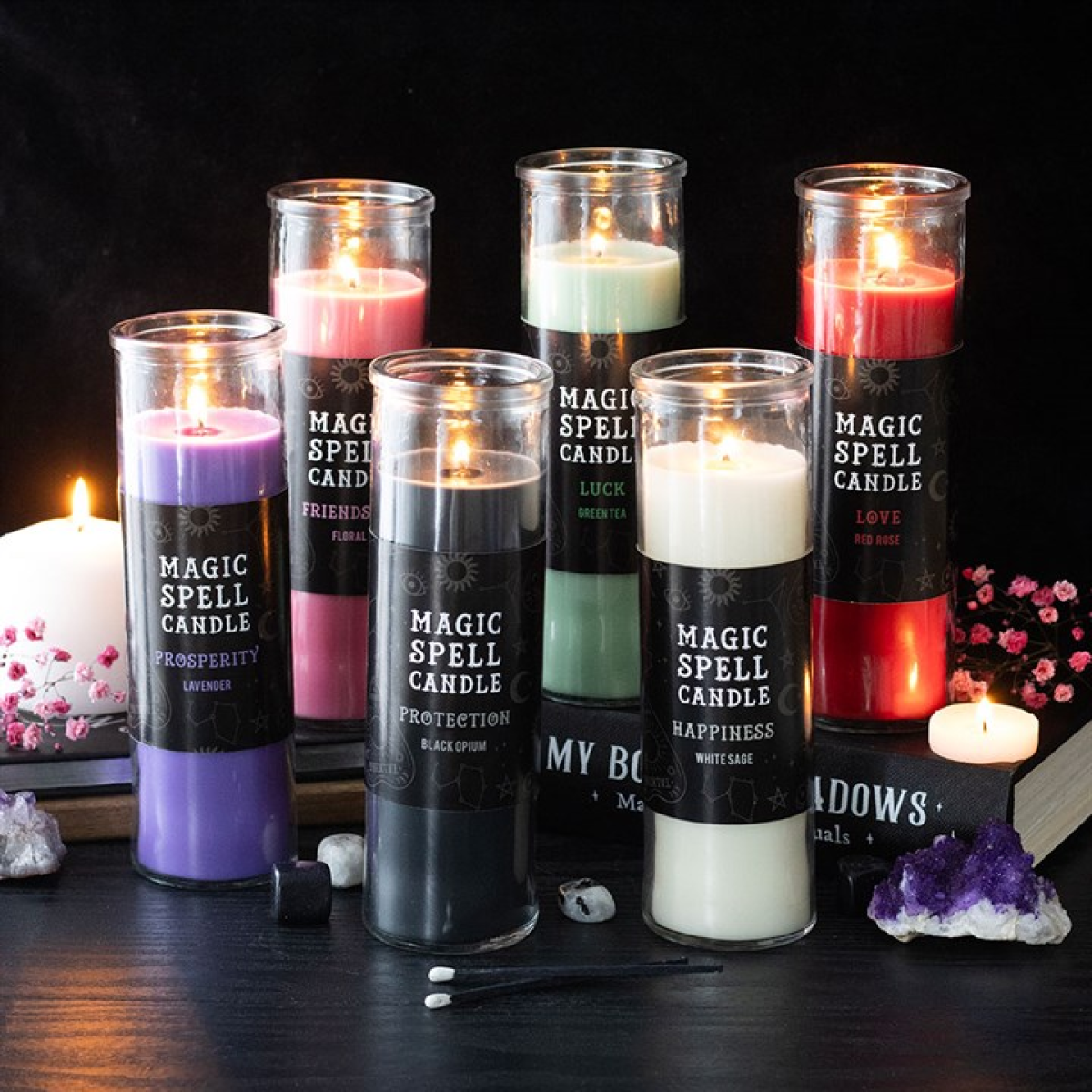 Luck Green Tea Magic Spell Tube Candle