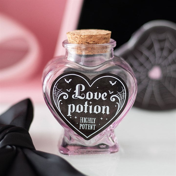 Love Potion Decorative Glass Heart Potion Bottle