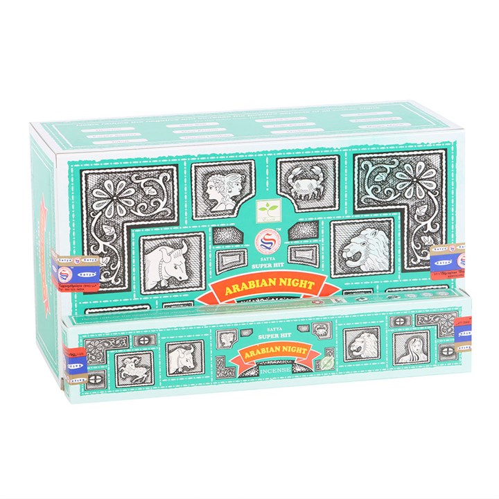 12 Packs of Superhit Arabian Night Incense Sticks by Satya