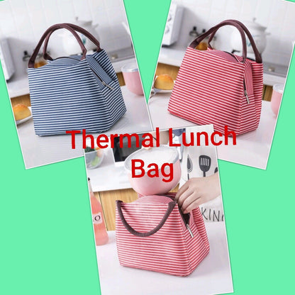 Thermal Insulated Lunch Bag Cool Bag Picnic Adult Kids Lunch Box Food Storage