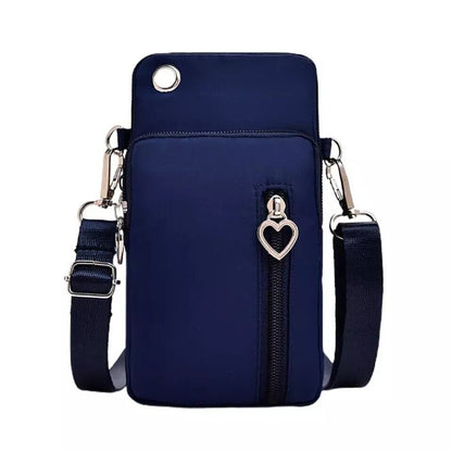 Stylish Mobile Phone Waterproof Crossbody Bag, Hands-free Phone Holder, Dog Walk