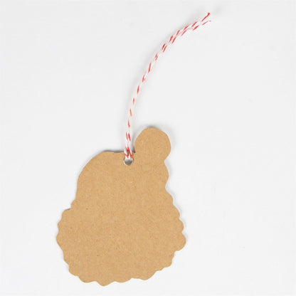 Cheerful Father Christmas Gift Tags - Set of 10