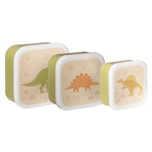 Desert Dino Lunch Boxes - Set of 3