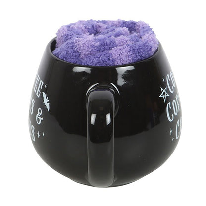 Coffee, Coffins & Covens Mug and Socks Set