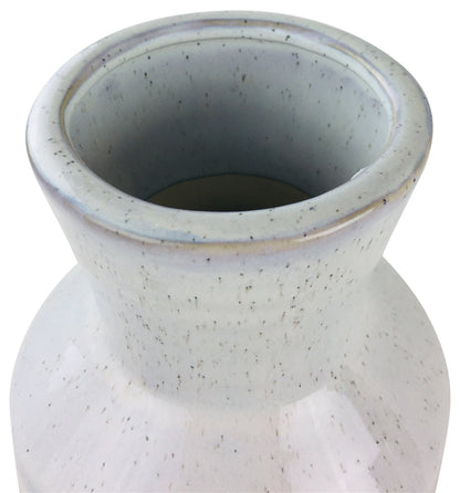 White Star Textured Stoneware Vase 44cm