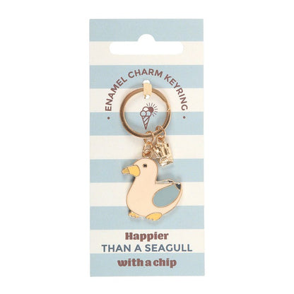 Seagull and Chips Keyring
