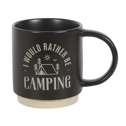 I Would Rather Be Camping Mug with 3-in-1 Spork