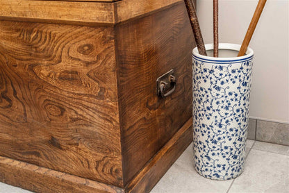 Jane Blue & White Floral Umbrella Stand