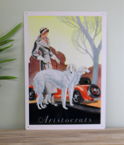 Vintage Metal Sign - Retro Art - Aristocrats