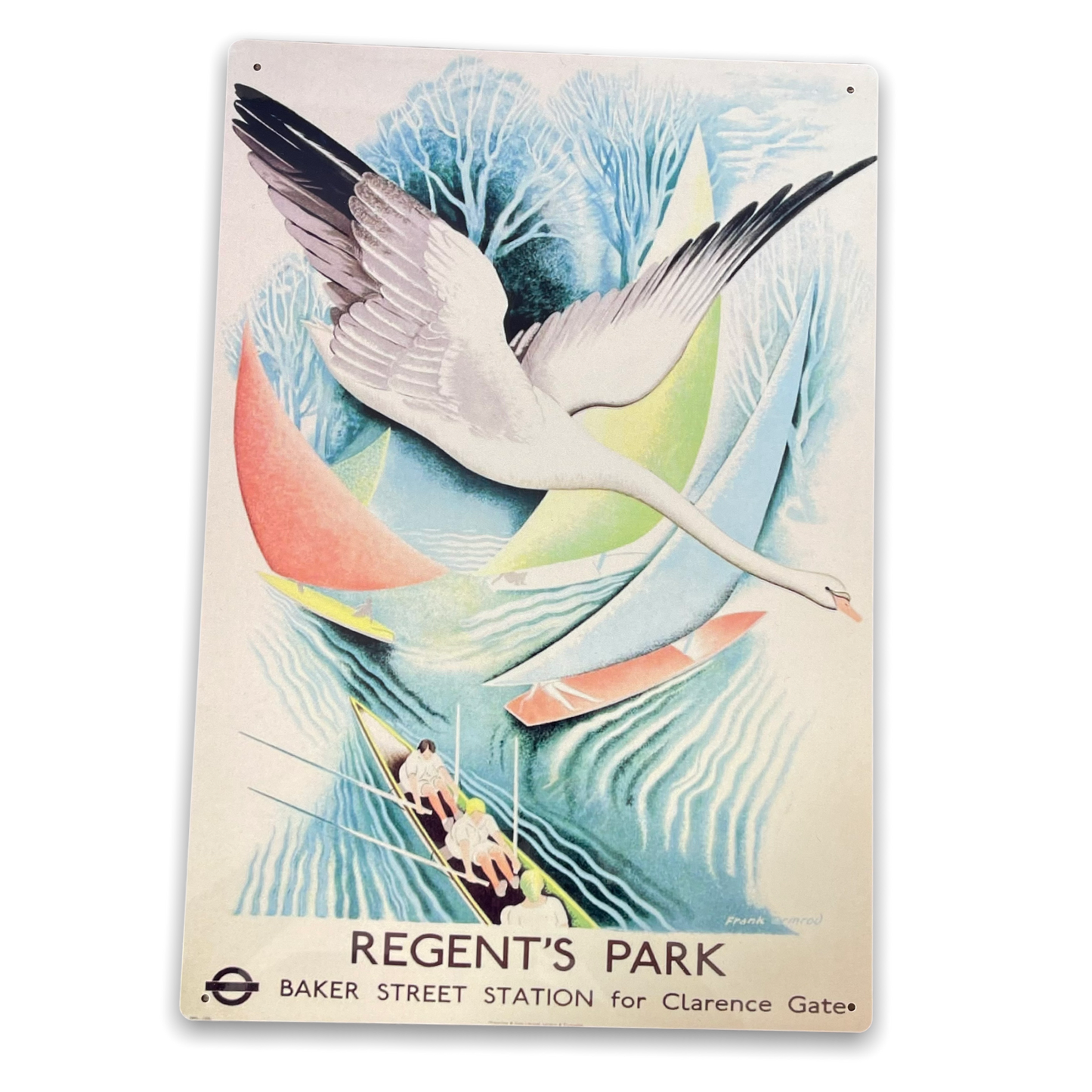 Vintage Metal Sign - London Underground, Baker Street For Regent's Park