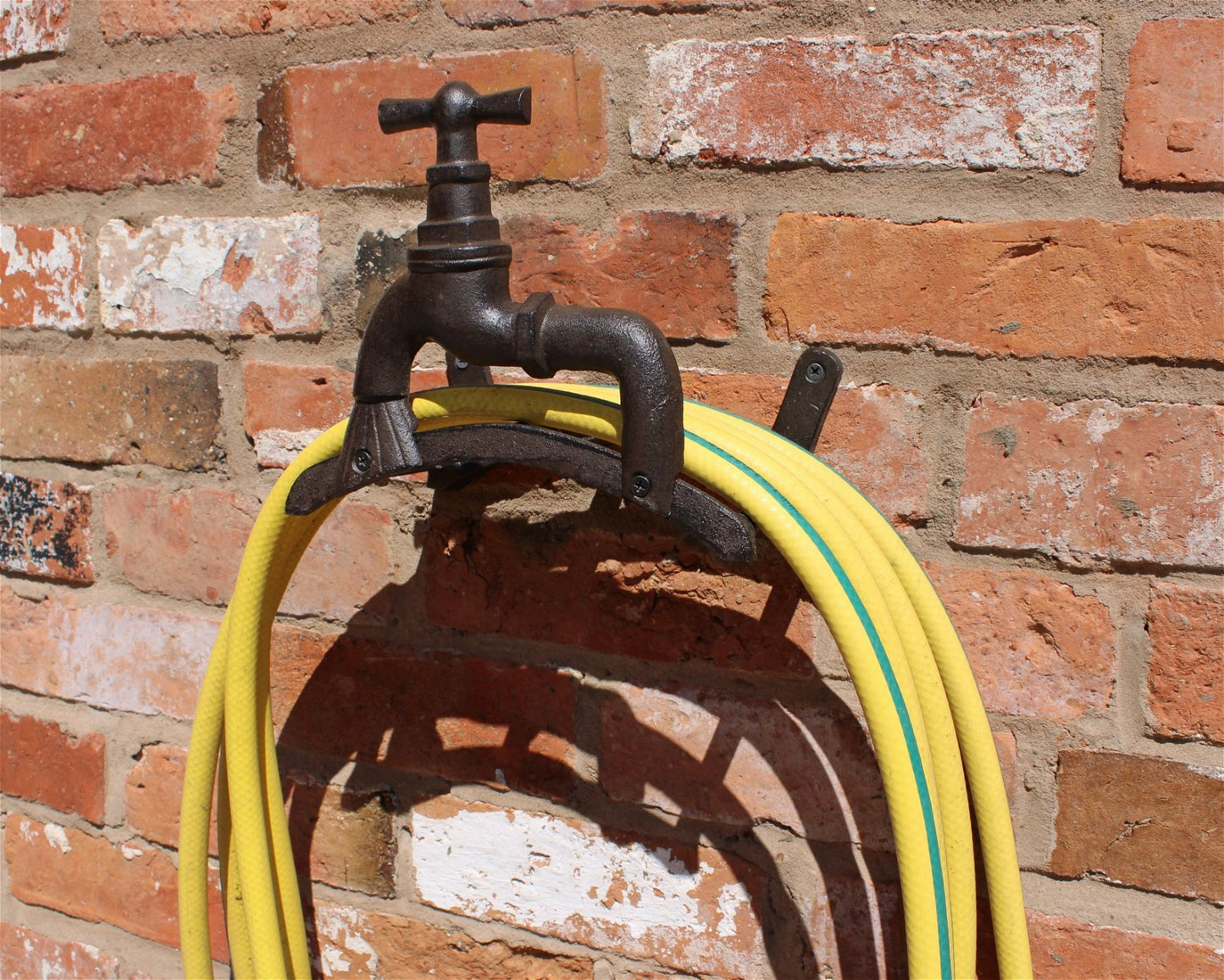 Rustic Cast Iron Wall Mounted Hosepipe Holder