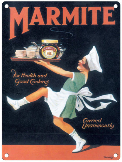 Small Metal Sign 45 x 37.5cm Vintage Retro Marmite