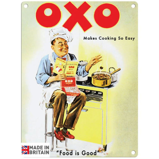 Small Metal Sign 45 x 37.5cm Vintage Retro Oxo