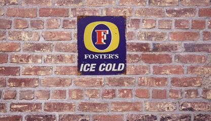 Small Metal Sign 45 x 37.5cm Foster's Ice Cold