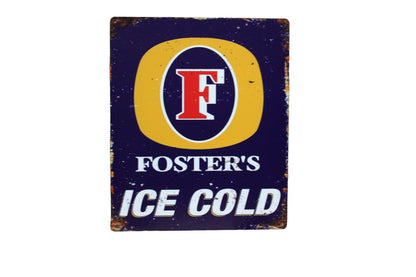 Large Metal Sign 60 x 49.5cm Foster's Ice Cold