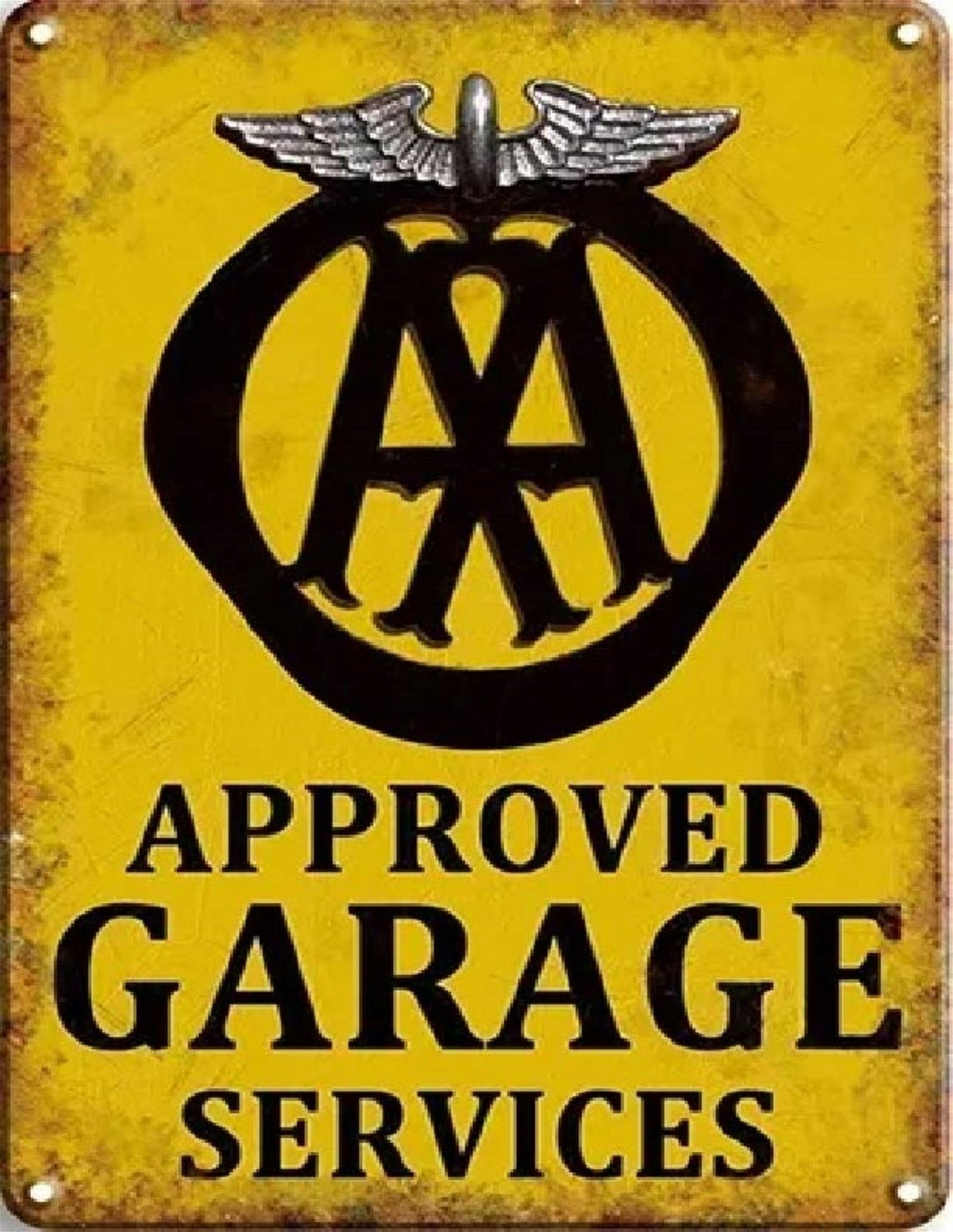 Small Metal Sign 45 x 37.5cm Approved Garage Services