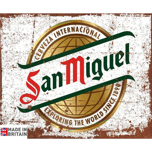 Large Metal Sign 60 x 49.5cm Beer San Miguel