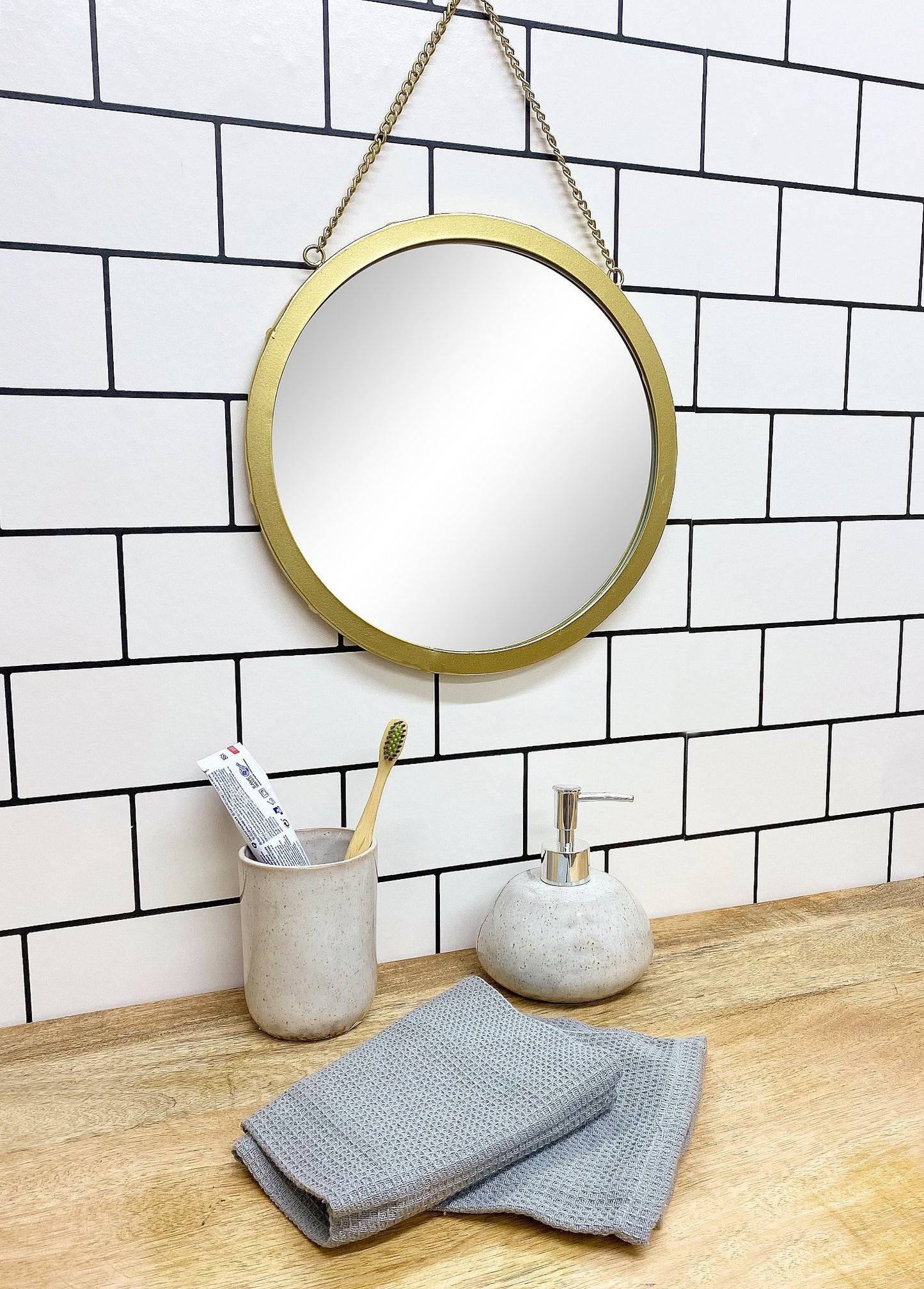 Taupe Ceramic Soap Dispenser