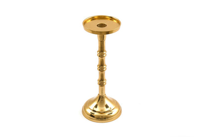 Gold Pillar Candlestick Medium