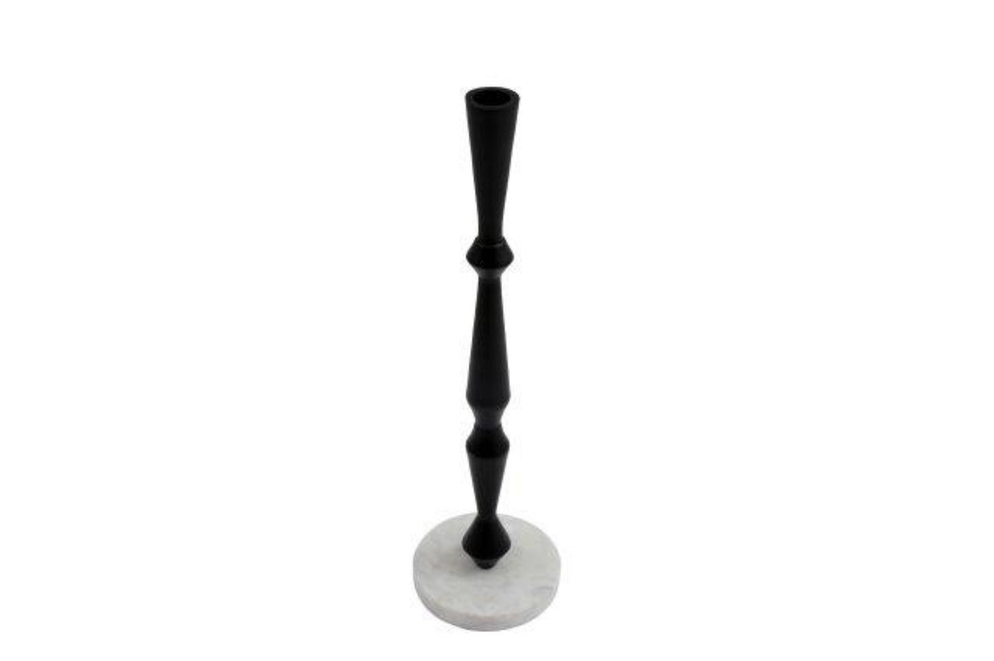 Black and Marble Effect Candlestick