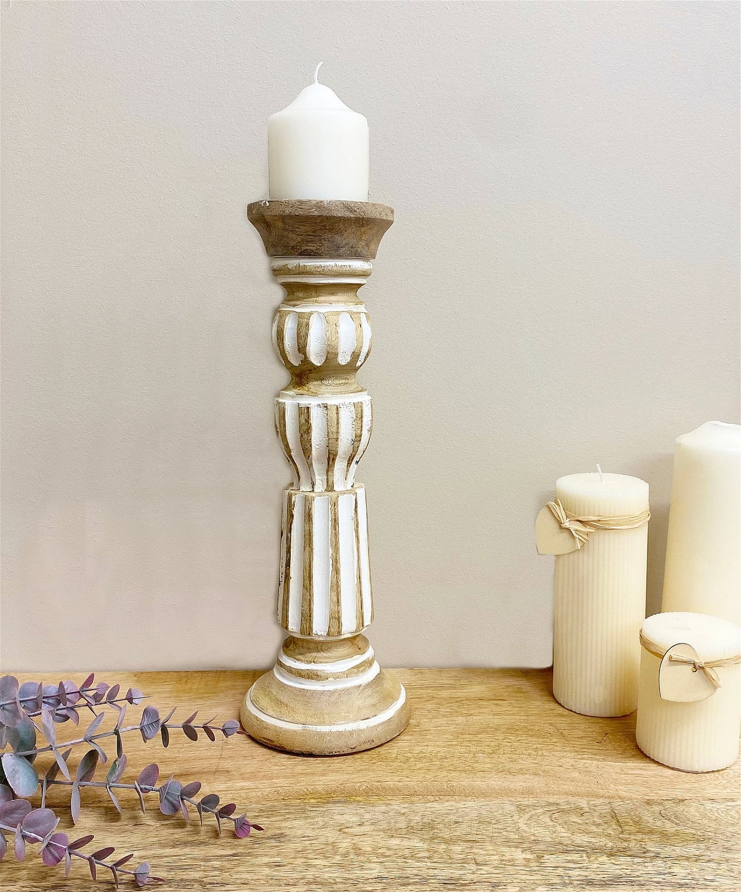 Wooden Candle Stick 38cm