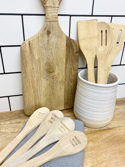 Set of Four Wooden Spoons