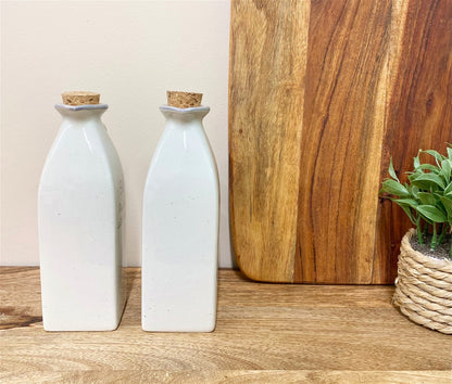 Antique Grey Oil & Vinegar Containers