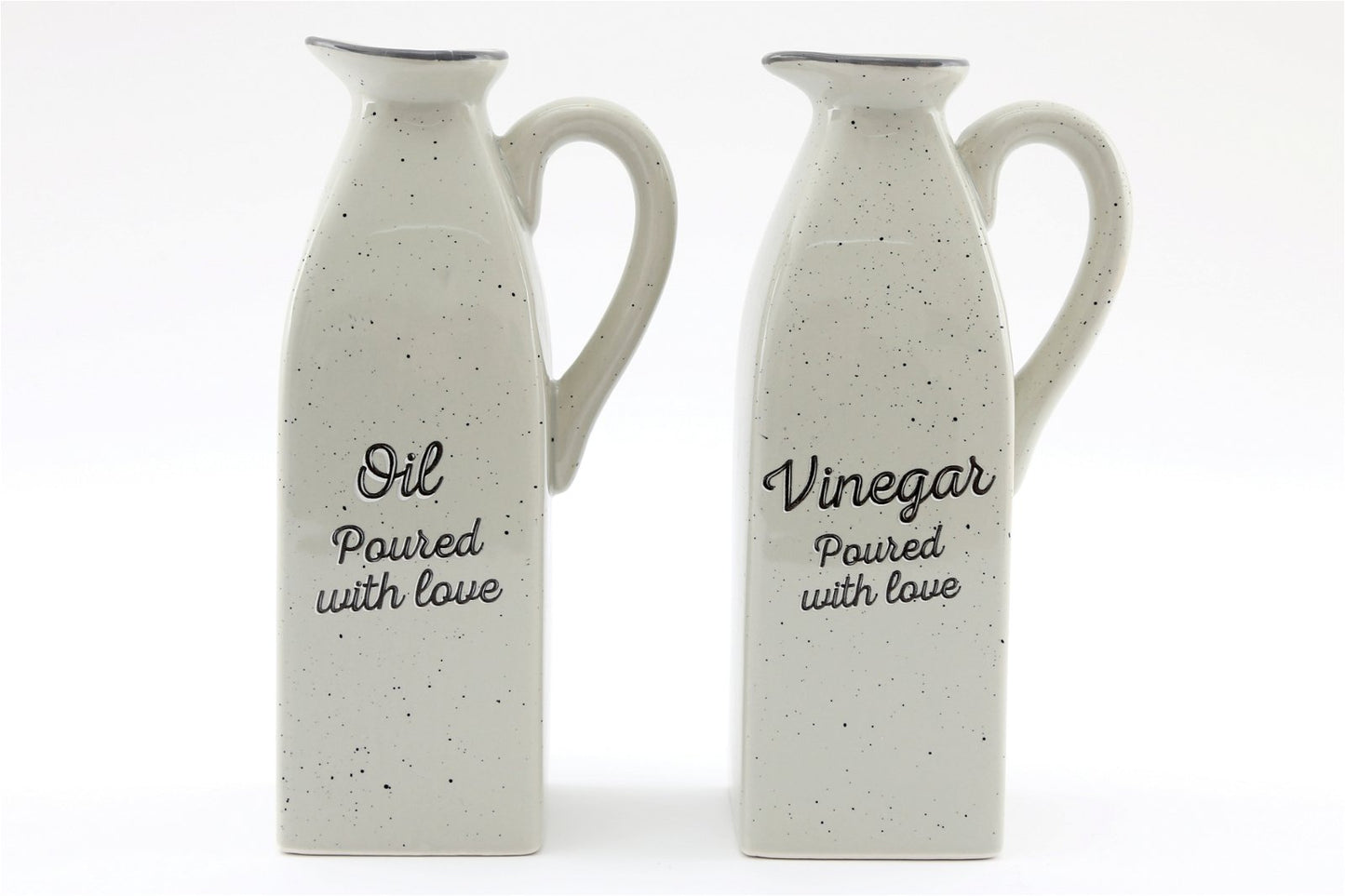 Antique Grey Oil & Vinegar Containers