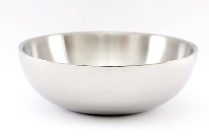 Stainless Steel Shallow Double Walled Bowl 30cm