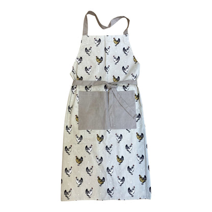 Apron With A Chicken Print Design