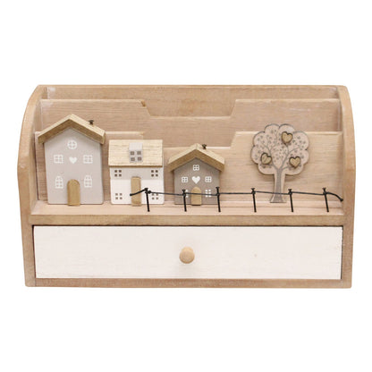 Letter Rack With Drawers, Wooden Houses Design