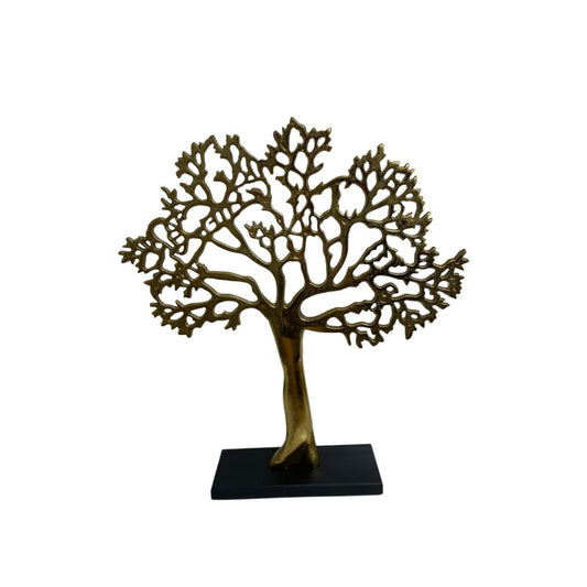 Antique Gold Tree On Black Base