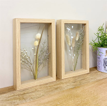 Pressed Flowers in Wooden Frames