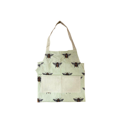 Green Summer Bee Apron