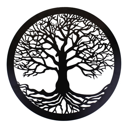 Tree Of Life Black Metal Wall Decor