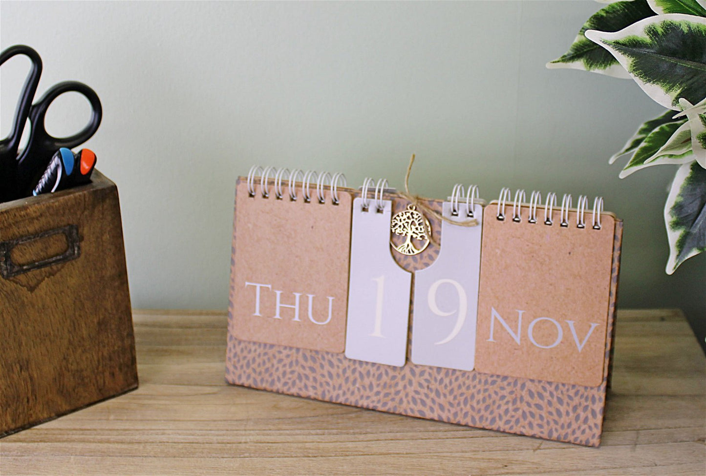 Tree Of Life Flip Freestanding Perpetual Calendar