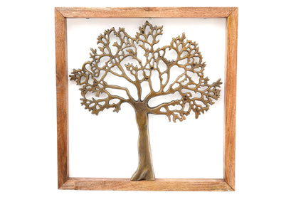 Gold Tree Of Life In Wooden Frame