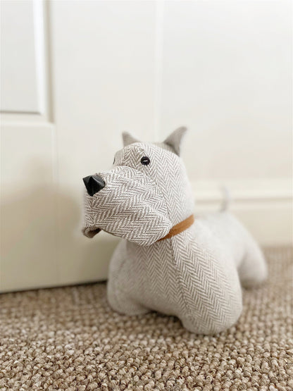 Scottish Terrier Doorstop Grey