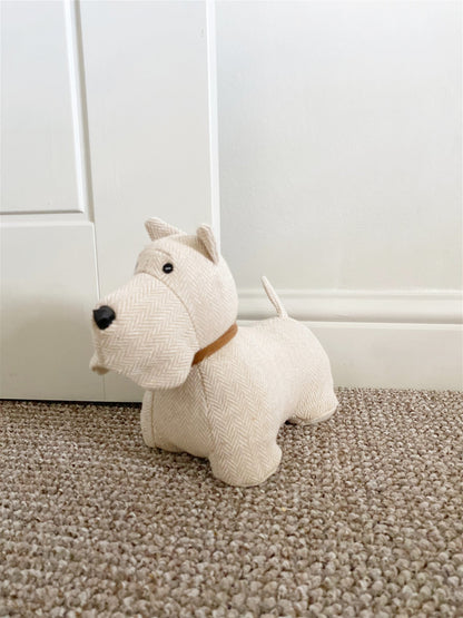 Scottish Terrier Doorstop Natural