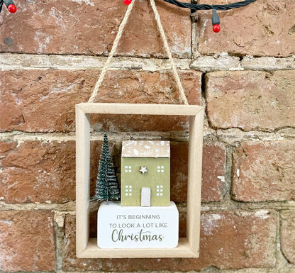 Christmas House Hanging Decoration 15cm