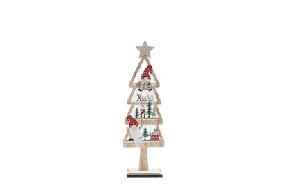 Freestanding Christmas Tree with Gonks Small