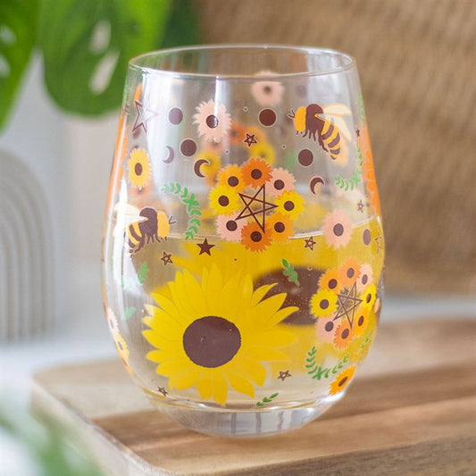 Summer Solstice Print Stemless Glass