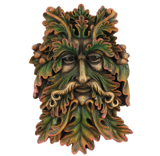 Green Man Face Plaque