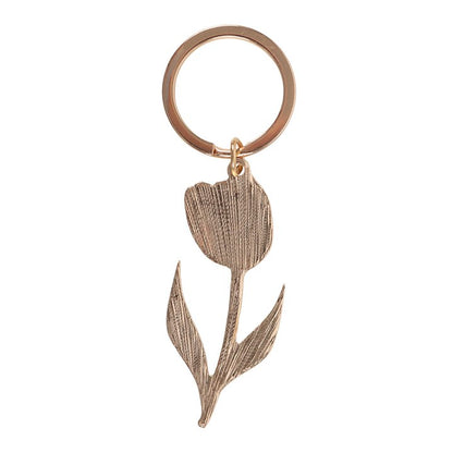 White Tulip Keyring