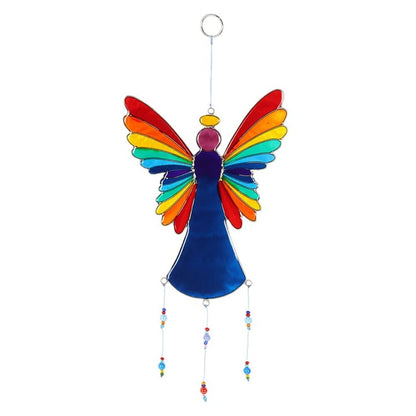 38cm Rainbow Angel Suncatcher