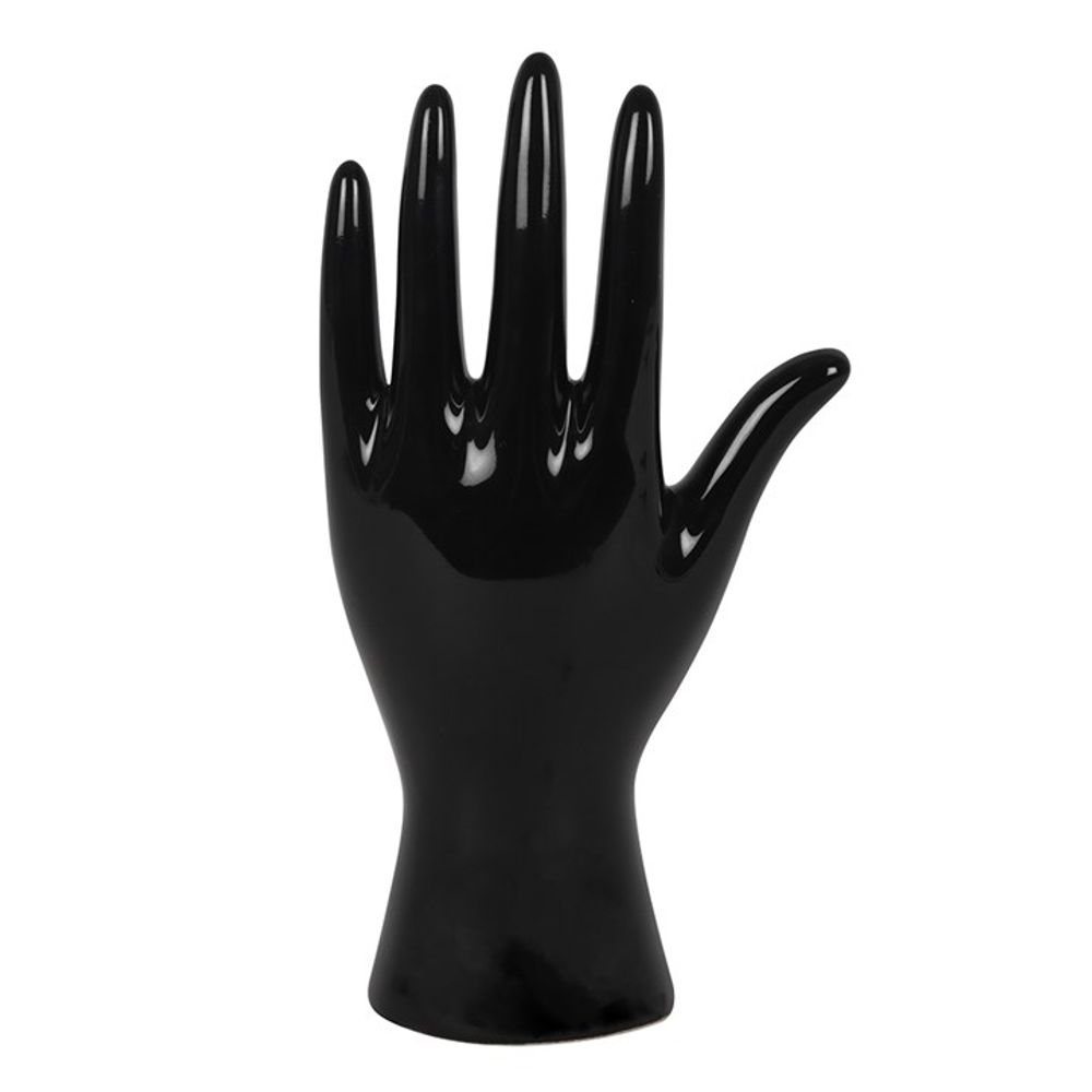 Black Ceramic Palmistry Hand Ornament