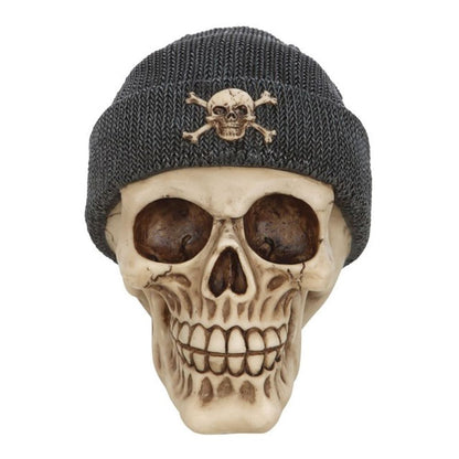 Skull Ornament with Beanie