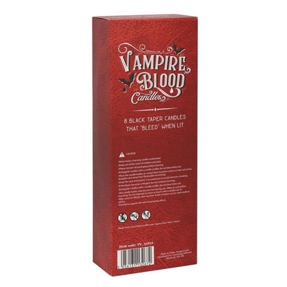 Set of 8 Vampire Blood Taper Candles