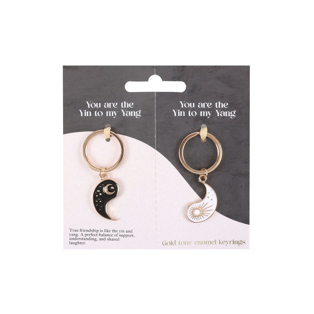 Pair of Yin Yang Best Friend Keyrings