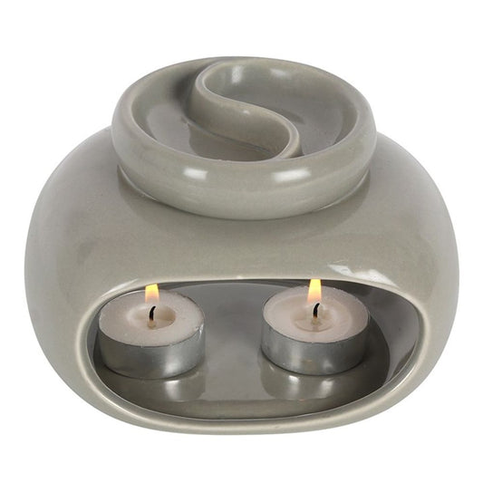 Grey Double Oil Burner